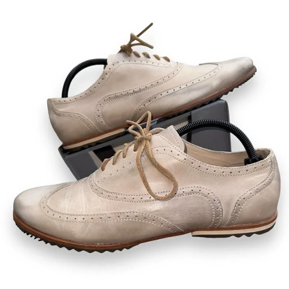 Sorel Madson Brogue‎ Wingtip Oxford Distressed Cream NM1808-160 Men's 11